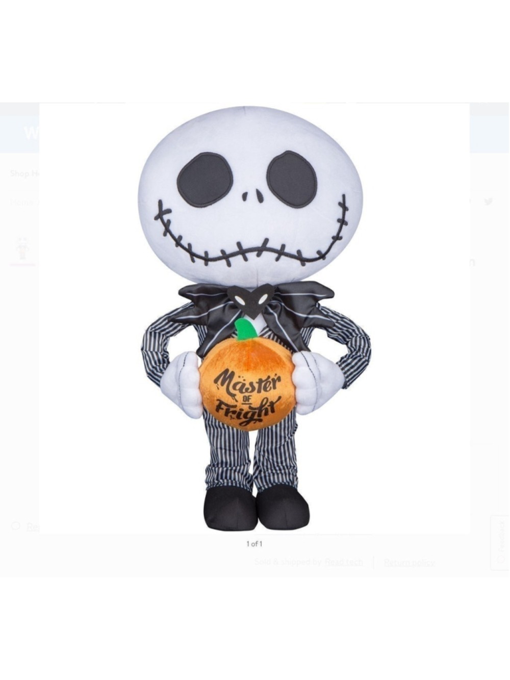 Disney Nightmare Before Christmas NBC Jack Skellington Door Greeter Halloween
